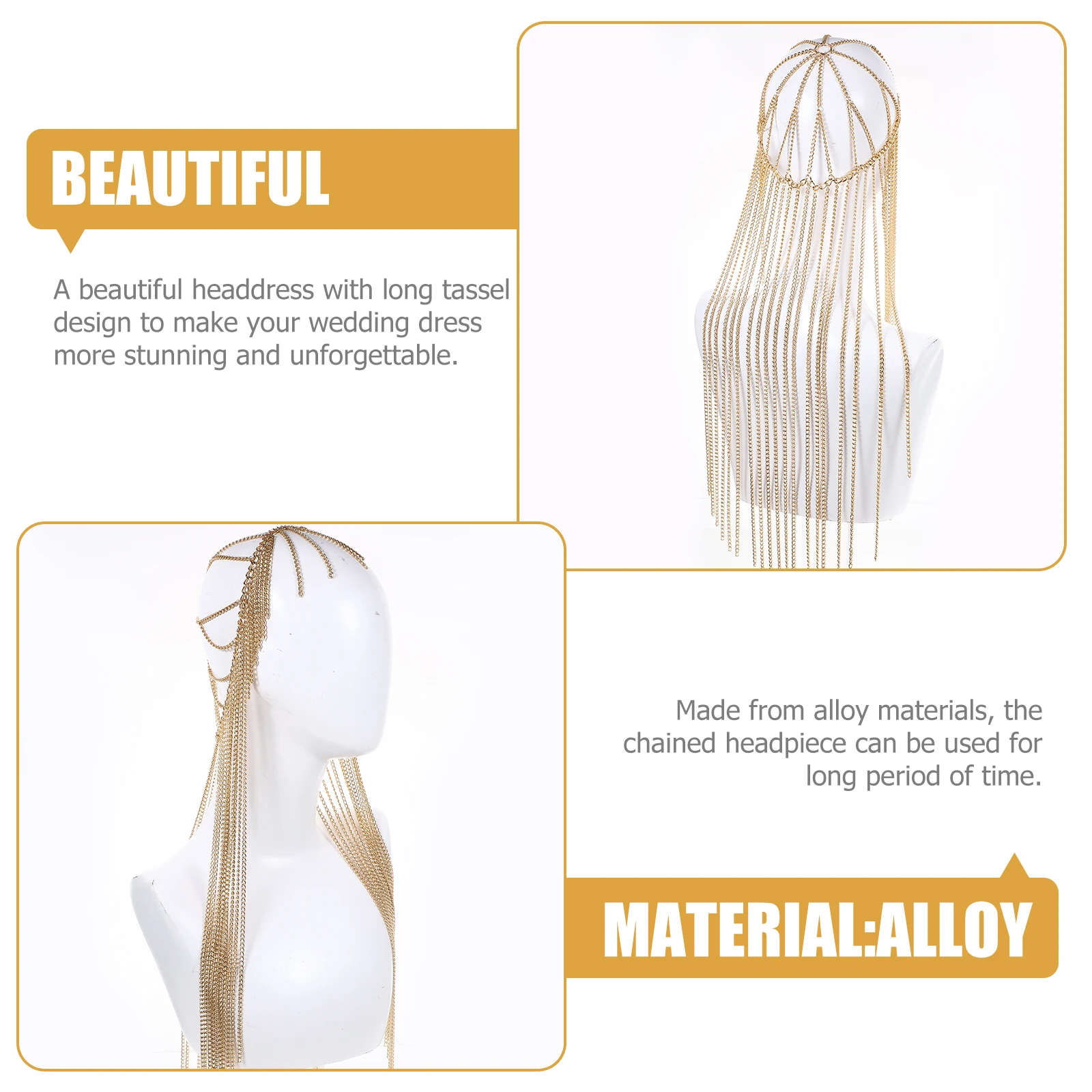Alloy Head Chain Cosplay Hair Accessory Jewelry for Women Boho Tassel Chains Accessories 
Alloy Head Chain Cosplay Hair Accessory Jewelry for Women Boho Tassel Chains Accessories