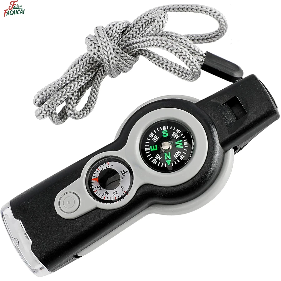 1 Emergency Survival Whistle with Lanyard Multifunctional Tool Multi-Functional LED Outdoor Compass Hiking Electronic Whistle
1 Emergency Survival Whistle with Lanyard Multifunctional Tool Multi-Functional LED Outdoor Compass Hiking Electronic Whistle