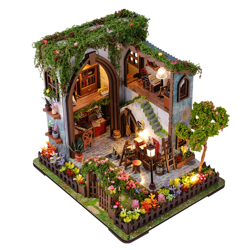 DIY Wooden Miniature Model Kits Garden Pavilion Cottage 3D Puzzle Dollhouse With Furniture for Friends Birthday Gifts
DIY Wooden Miniature Model Kits Garden Pavilion Cottage 3D Puzzle Dollhouse With Furniture for Friends Birthday Gifts