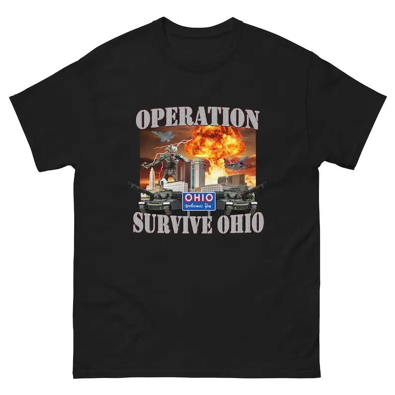 Operation Survive Ohio Забавная футболка с мемами Забавный подарок Сарказм Футболка Подарки для друзей
Operation Survive Ohio Забавная футболка с мемами Забавный подарок Сарказм Футболка Подарки для друзей