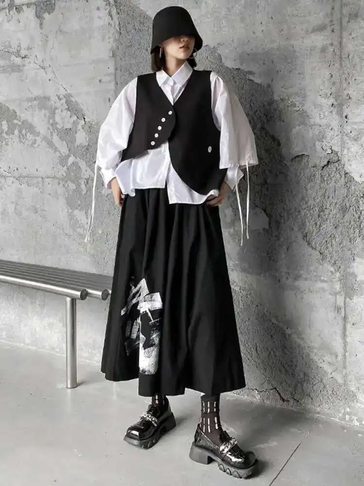 Big Size Vest Shirt Wide Leg Pants Three Piece Suit New Lapel Long Sleeve Women Fashion Tide Spring Autumn
Big Size Vest Shirt Wide Leg Pants Three Piece Suit New Lapel Long Sleeve Women Fashion Tide Spring Autumn