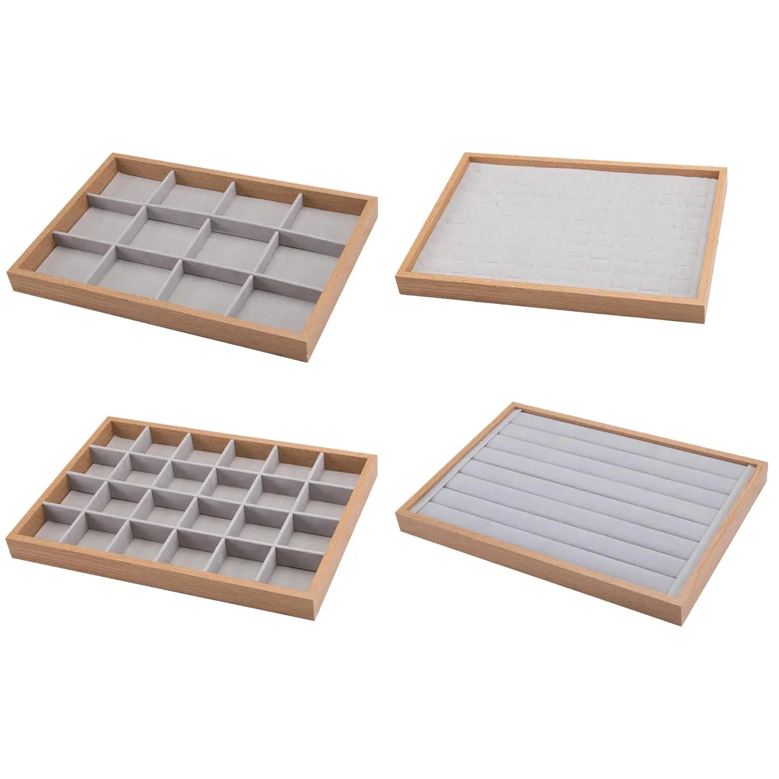 Wood Jewelry Trays Organizer Trays Case for Drawer Earring Bracelet Ring
Wood Jewelry Trays Organizer Trays Case for Drawer Earring Bracelet Ring