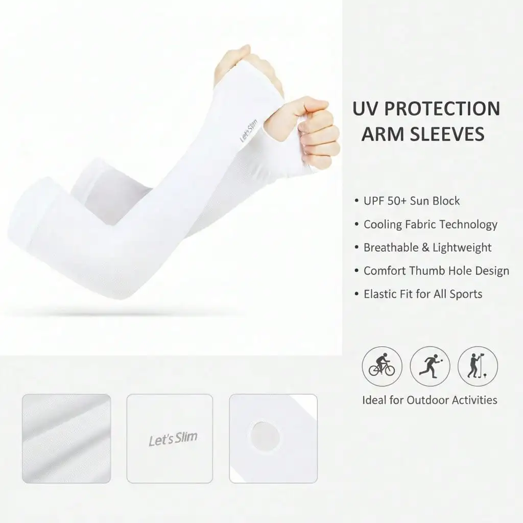 Cooling Arm Sleeves For Outdoor Activities - UV-Resistant Sunproof And Swt-Wiing Idl For Cycling Running Climbing And More
Cooling Arm Sleeves For Outdoor Activities - UV-Resistant Sunproof And Swt-Wiing Idl For Cycling Running Climbing And More