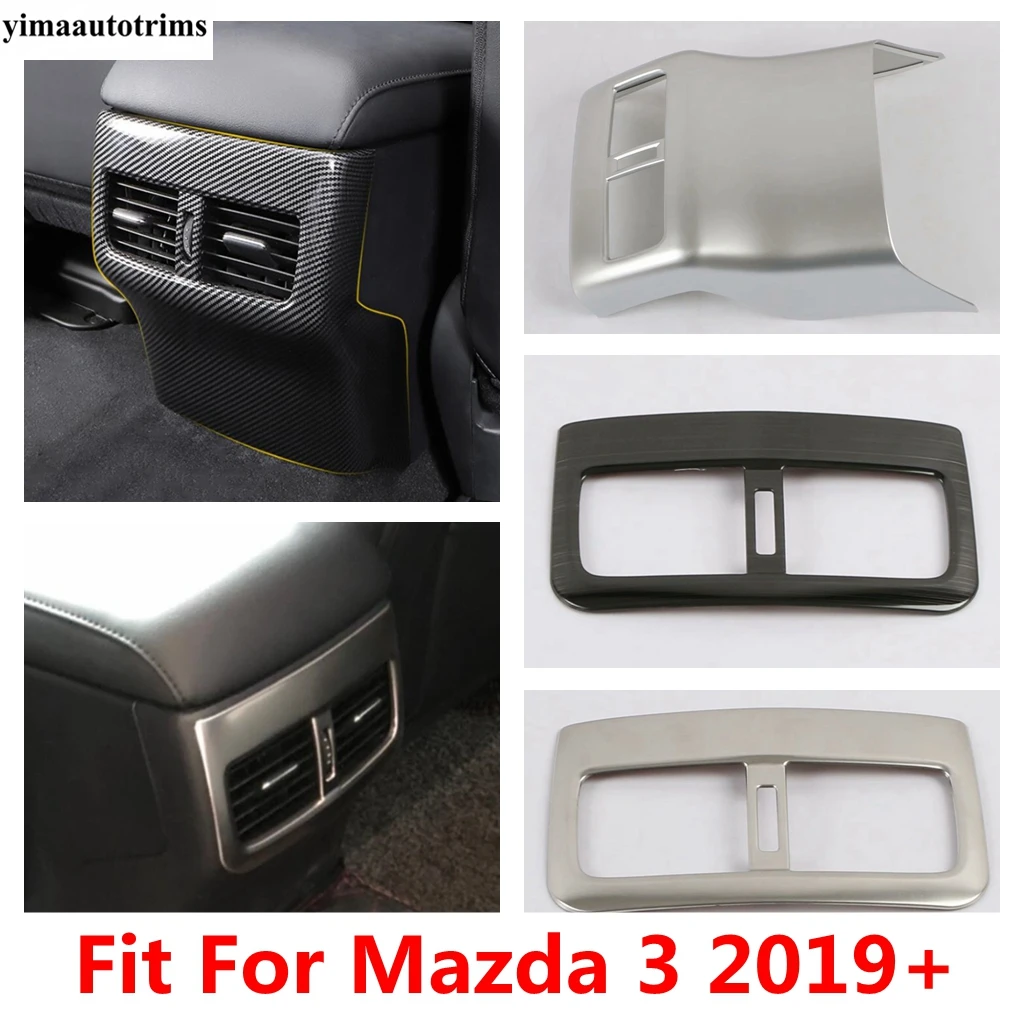For Mazda 3 2019 - 2025 Rear Armrest Box Anti Kick Air Conditioner Outlet Vent Panel Cover Trim ABS /Stainless Steel Accessories
For Mazda 3 2019 - 2025 Rear Armrest Box Anti Kick Air Conditioner Outlet Vent Panel Cover Trim ABS /Stainless Steel Accessories