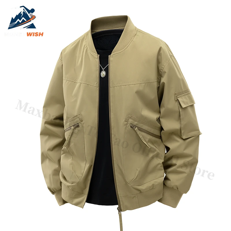 MONEYWISH Men's Jacket 2025 Minimalist Trendy Versatile Workwear Baseball Collar Flying Jacket Outdoor Casual Loose Zipper Coat
MONEYWISH Men's Jacket 2025 Minimalist Trendy Versatile Workwear Baseball Collar Flying Jacket Outdoor Casual Loose Zipper Coat