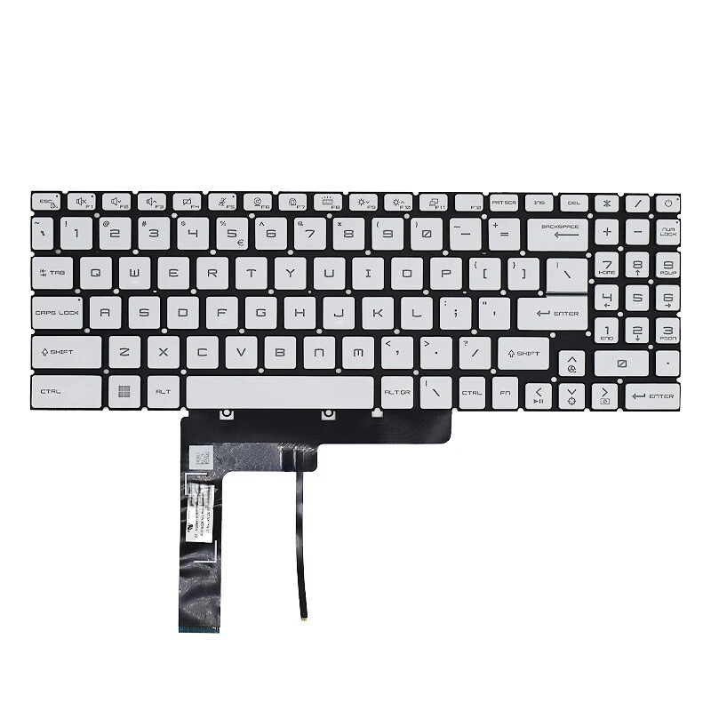 YY+New US Keyboard for MSI GF66 MS-1582 GF76 GL76 66 MS-17L1 MS-17H3 Backlit white
YY+New US Keyboard for MSI GF66 MS-1582 GF76 GL76 66 MS-17L1 MS-17H3 Backlit white