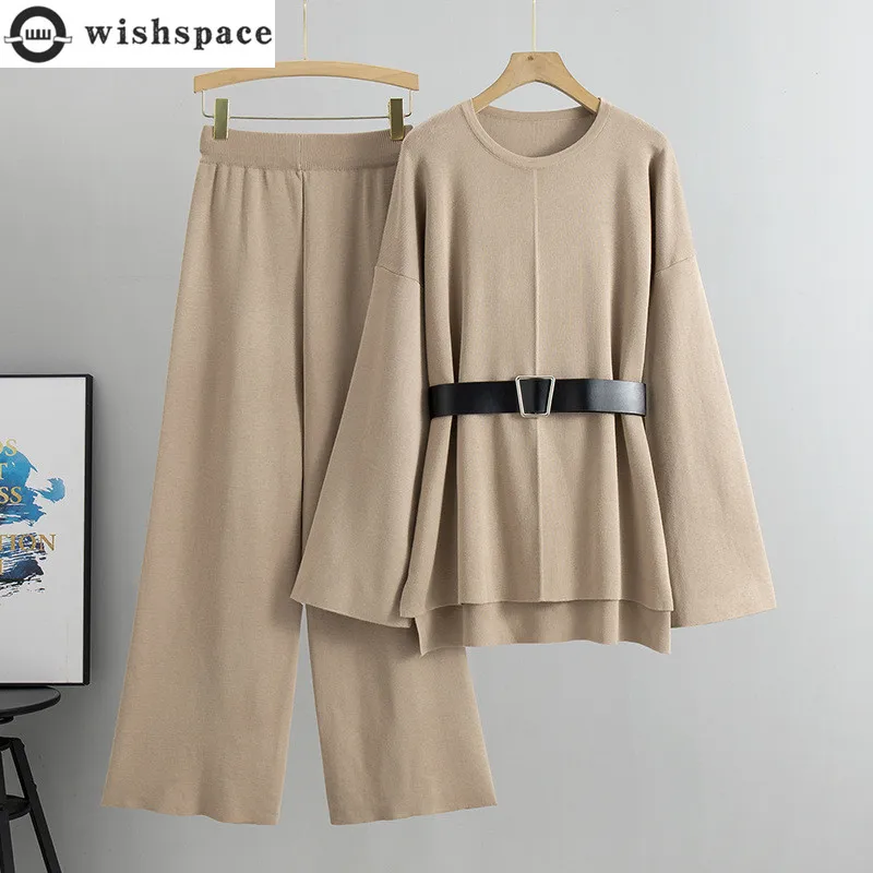 Knitted Wide Leg Pants Sweater Set for Women's 2025 Autumn and Winter New Loose and Fashionable Temperament Two-piece Set
Knitted Wide Leg Pants Sweater Set for Women's 2025 Autumn and Winter New Loose and Fashionable Temperament Two-piece Set