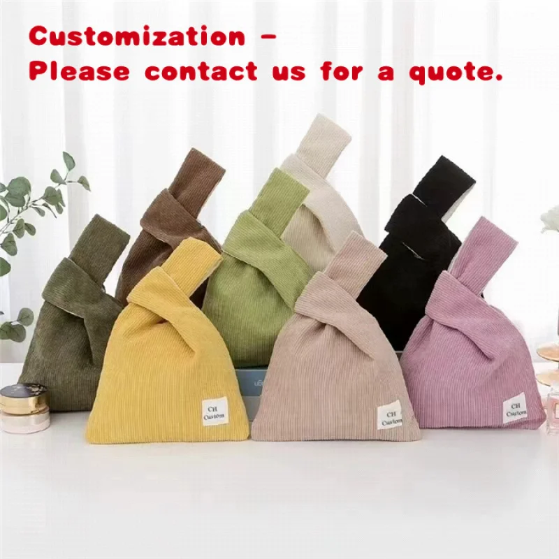 custom.Chuanghua Soft Corduroy Tote Bag Japanese Style Wrist Bag Knotted Shopping Knot Wrist Bag
custom.Chuanghua Soft Corduroy Tote Bag Japanese Style Wrist Bag Knotted Shopping Knot Wrist Bag