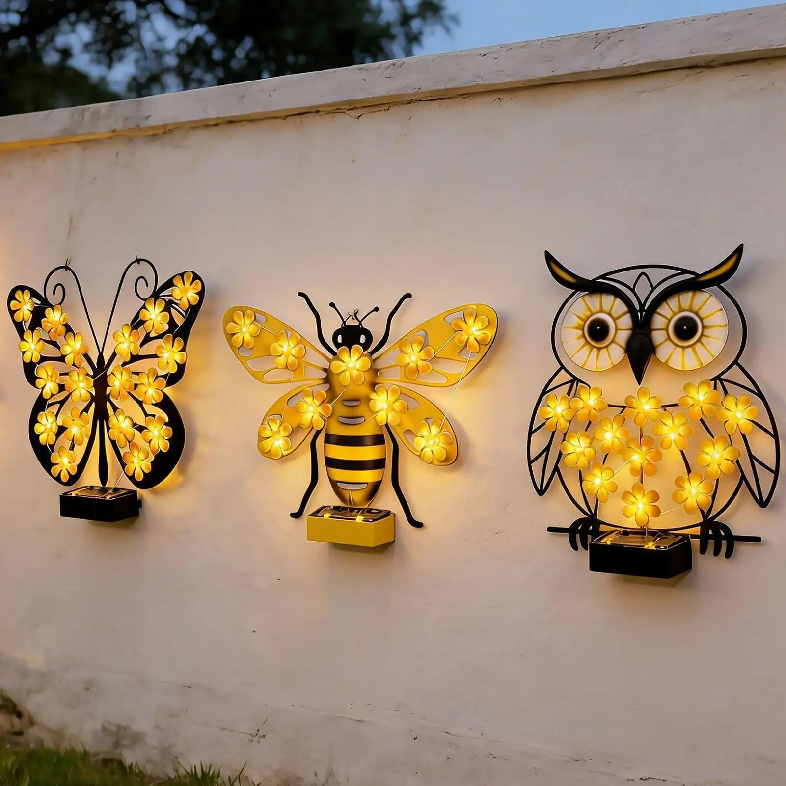 Solar Outdoor Garden Lights Waterproof Butterfly Wall Lamp Decorative Atmosphere Landscape Lamp Metal Art LED Solar Lights
Solar Outdoor Garden Lights Waterproof Butterfly Wall Lamp Decorative Atmosphere Landscape Lamp Metal Art LED Solar Lights