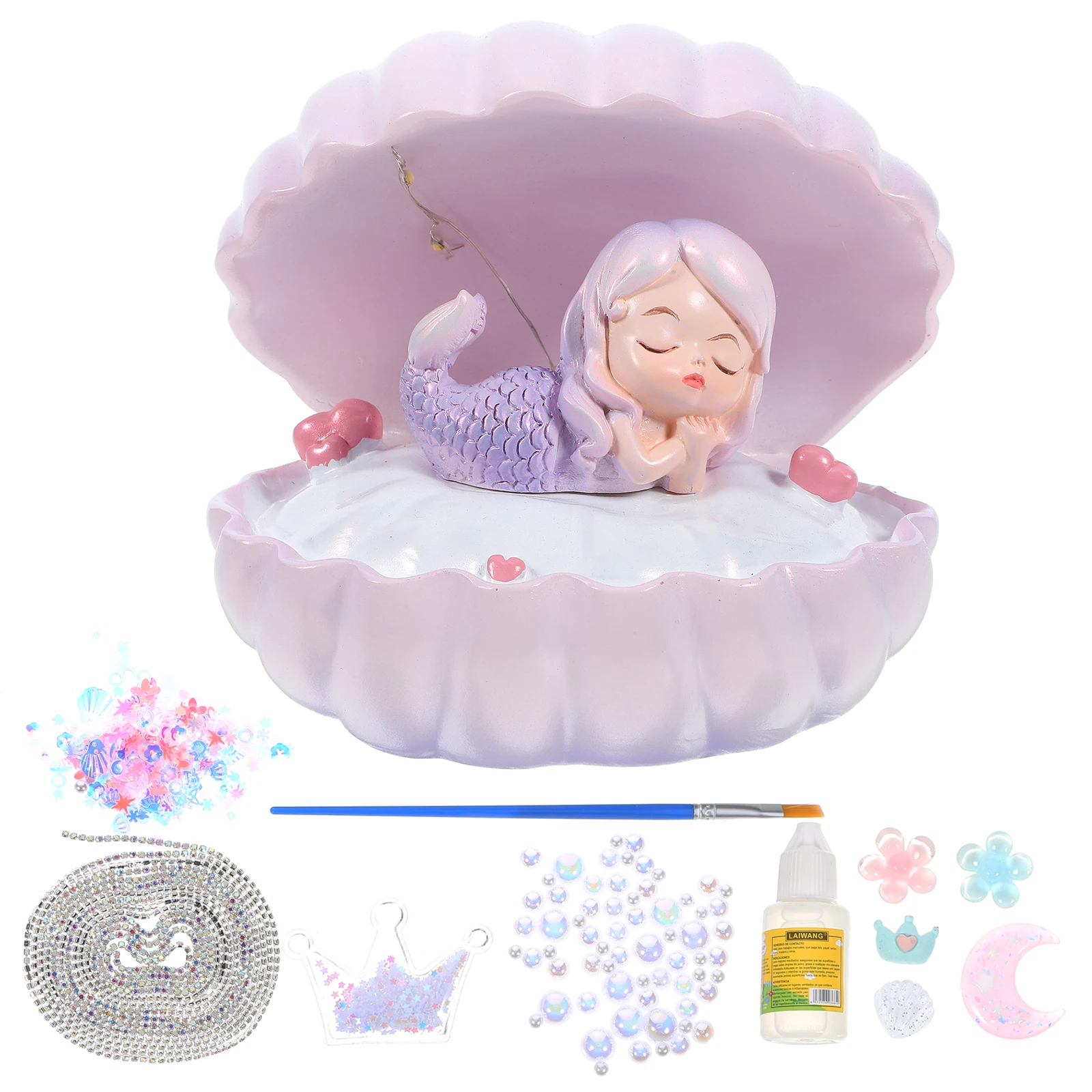 Mermaid Night Light Pink Resin DIY Lamp Seashell Decorative LED Soft Bedside Table Atmosphere Safe Eyes Creative
Mermaid Night Light Pink Resin DIY Lamp Seashell Decorative LED Soft Bedside Table Atmosphere Safe Eyes Creative