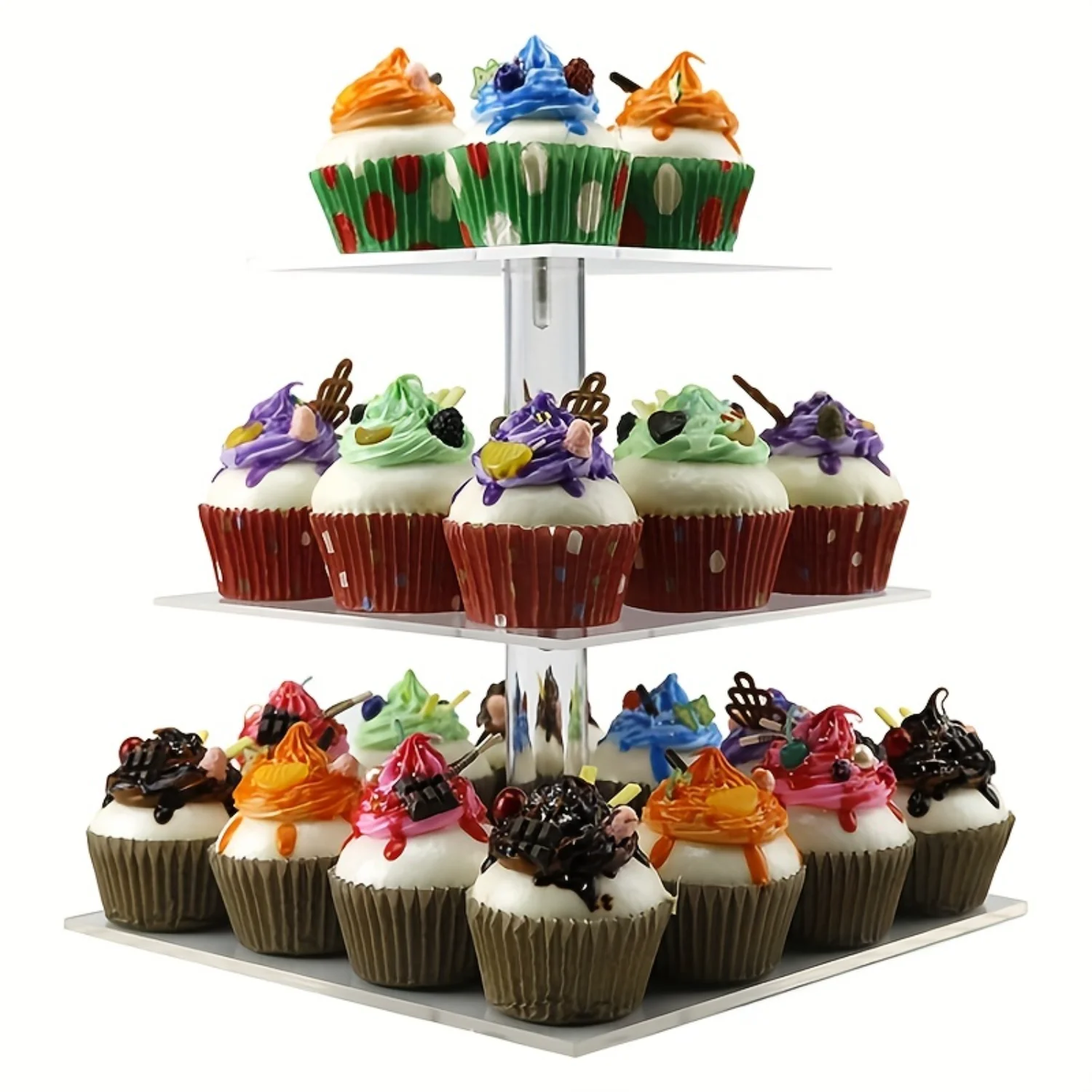 Popular Round Tower Shaped Square Acrylic Cake Stand , Party Wedding Birthday Multi-layer Fruit Plate, Ice Cream Display Holder,
Popular Round Tower Shaped Square Acrylic Cake Stand , Party Wedding Birthday Multi-layer Fruit Plate, Ice Cream Display Holder,