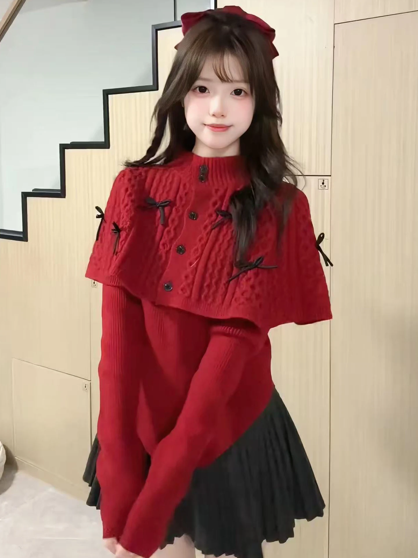Pure Color Knitted Sweater Set with Knot Women's Slim Fit Korean Sle Spring Faion Two-Piece Suit Casual Wear
Pure Color Knitted Sweater Set with Knot Women's Slim Fit Korean Sle Spring Faion Two-Piece Suit Casual Wear