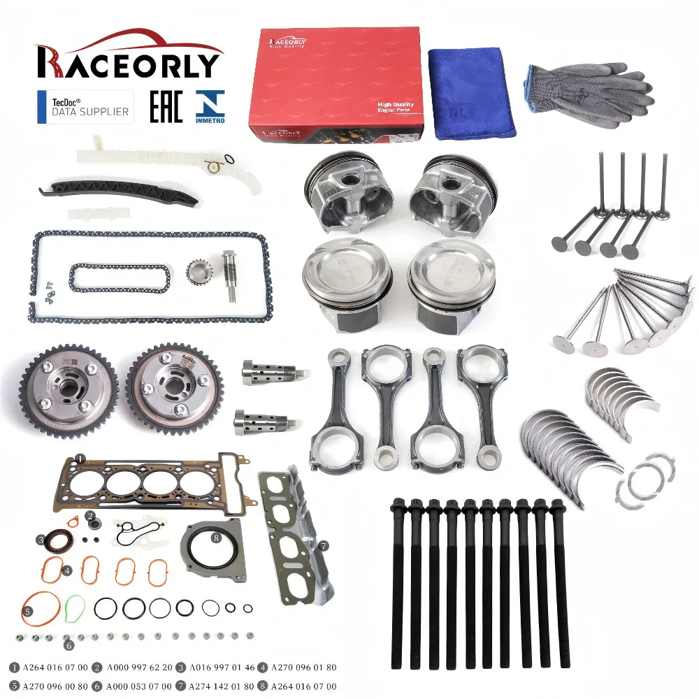 RACEORLY M264 2.0L Engine Rebuild Kit Timing VVT For Mercedes C300 E300 GLC W205
RACEORLY M264 2.0L Engine Rebuild Kit Timing VVT For Mercedes C300 E300 GLC W205
