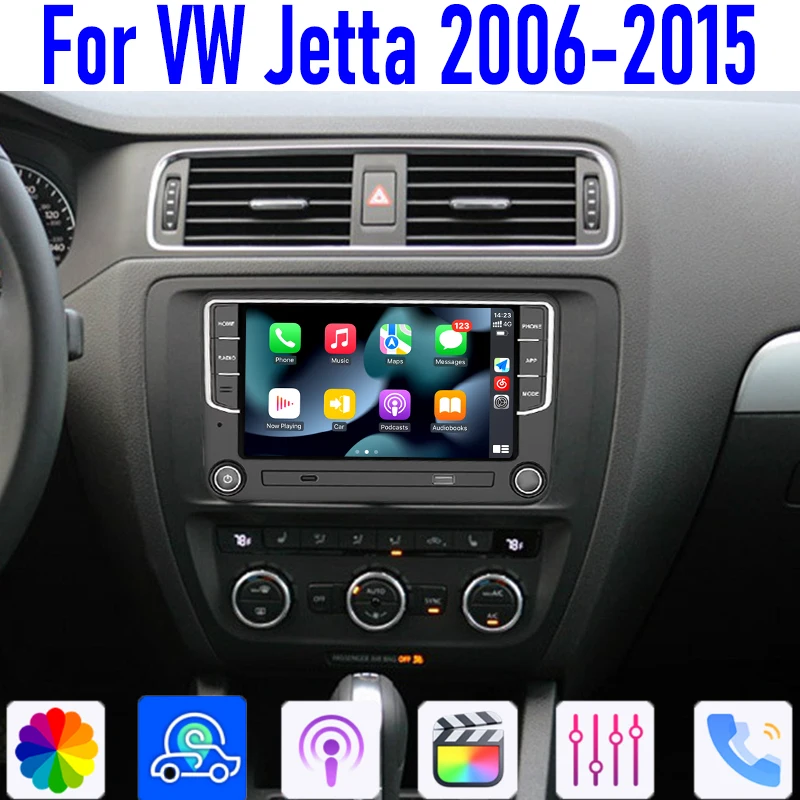 GPS Car Stereo Radio 7'' For VW Jetta 2006-2015 Wireless Apple Carplay Android 13 Auto Head Unit Intelligent System WIFI 64G BT
GPS Car Stereo Radio 7'' For VW Jetta 2006-2015 Wireless Apple Carplay Android 13 Auto Head Unit Intelligent System WIFI 64G BT