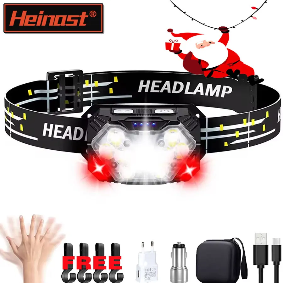 Новый супер яркий 9-светодиодный налобный фонарь USB C, перезаряжаемая фара, 10 режимов, водонепроницаемый налобный фонарь с датчиком движения, рабочий фонарик
Новый супер яркий 9-светодиодный налобный фонарь USB C, перезаряжаемая фара, 10 режимов, водонепроницаемый налобный фонарь с датчиком движения, рабочий фонарик