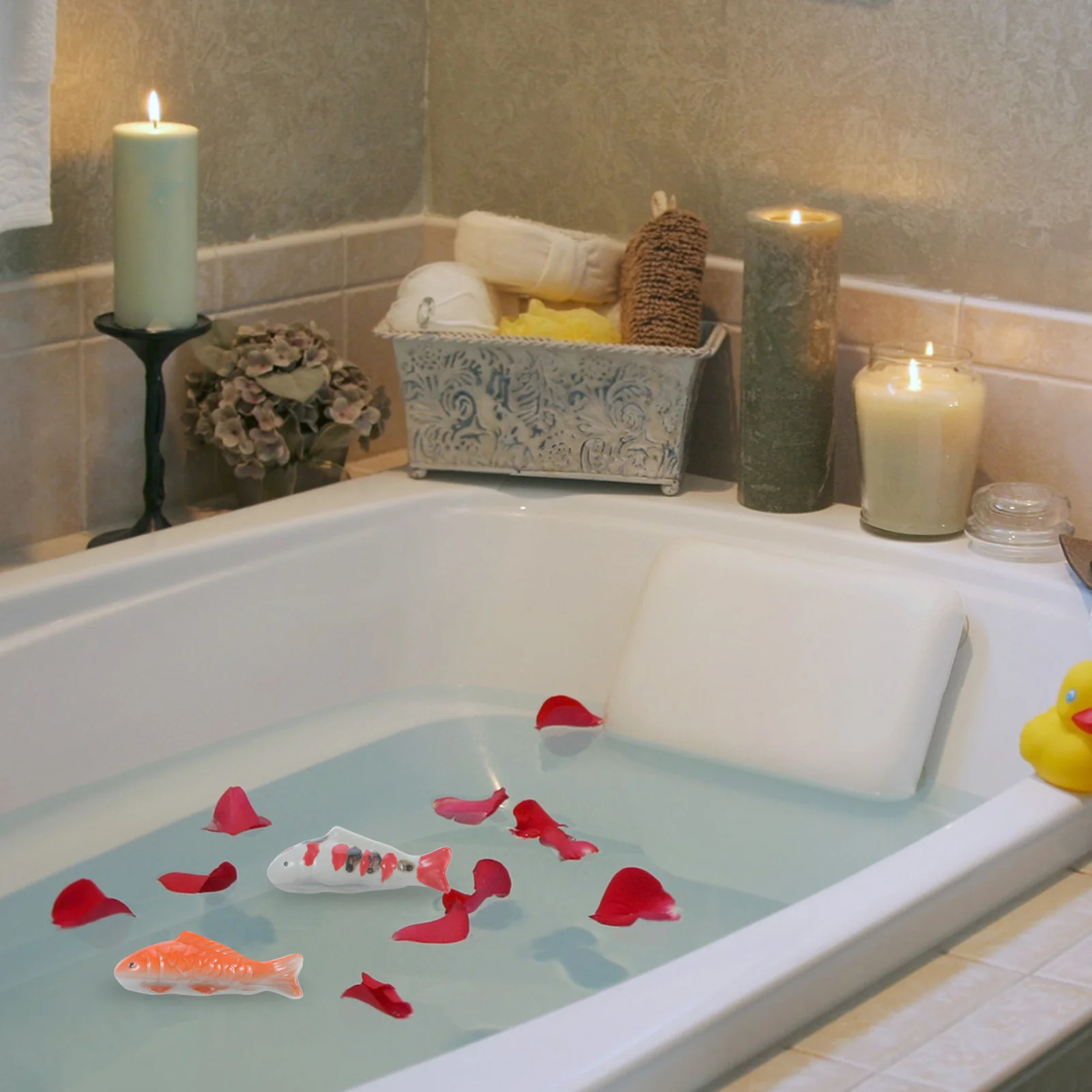 2Pcs Floating Ceramic Goldfish Statue for Bathtub Pond Realistic Fish Ornament Decorative Aquarium Landscaping Home Water
2Pcs Floating Ceramic Goldfish Statue for Bathtub Pond Realistic Fish Ornament Decorative Aquarium Landscaping Home Water