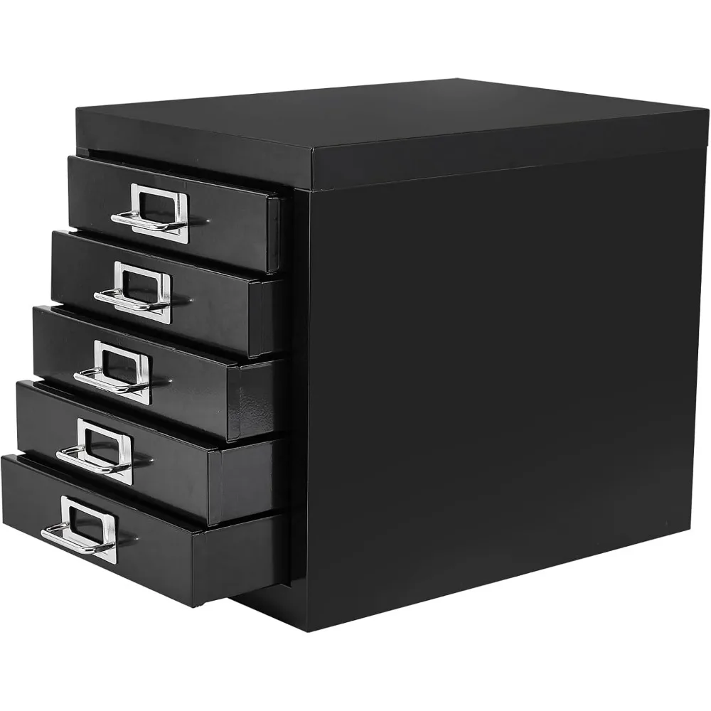 MINI File Cabinet, Metal File Organizer, Document Organizer, Small Metal Cabinets for Home Office (5 Drawers - Black)
MINI File Cabinet, Metal File Organizer, Document Organizer, Small Metal Cabinets for Home Office (5 Drawers - Black)