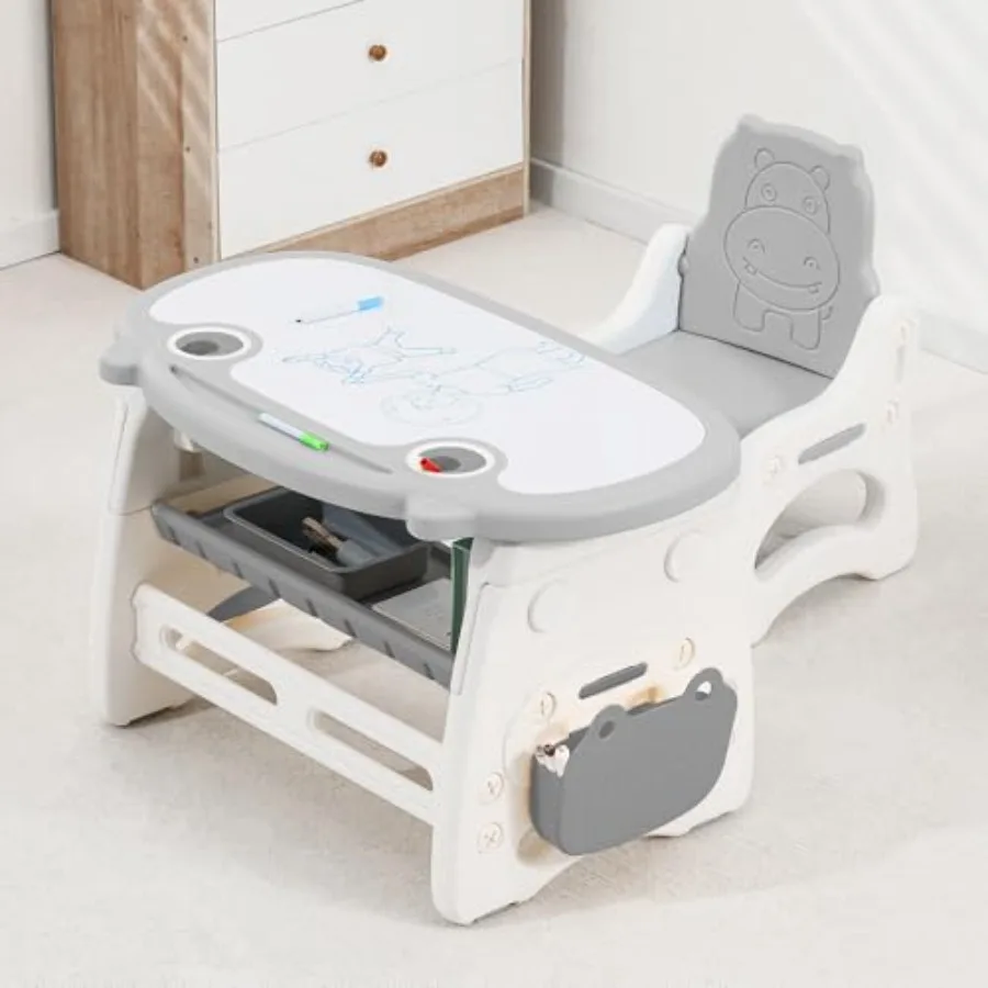 Набор стола и стульев. Стол можно рисовать на нём, а высота регулируется для детей от 2 до 10 лет. В комплекте акварель.
Набор стола и стульев. Стол можно рисовать на нём, а высота регулируется для детей от 2 до 10 лет. В комплекте акварель.