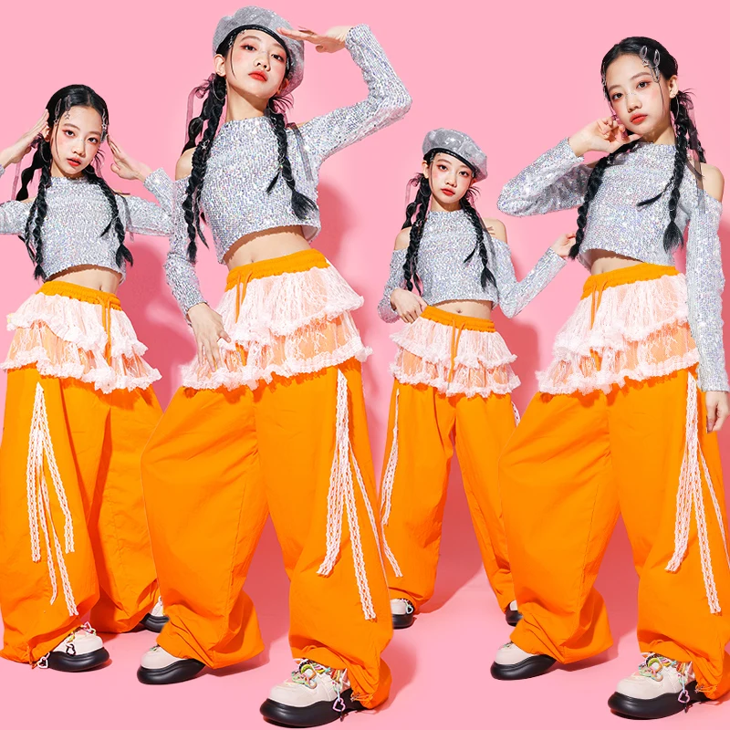 Костюмы-карго с открытыми плечами и блестками для девочек в стиле хип-хоп, детская уличная одежда, комплекты одежды K-pop для групп джазовых девочек
Костюмы-карго с открытыми плечами и блестками для девочек в стиле хип-хоп, детская уличная одежда, комплекты одежды K-pop для групп джазовых девочек