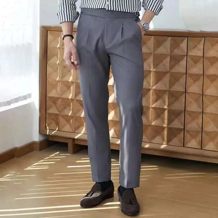 British Style Suit Pant Men Formal Wear Men Dress Pant Business Office Trouser Men High Quality Men Dress Pant Solid Color Pants
British Style Suit Pant Men Formal Wear Men Dress Pant Business Office Trouser Men High Quality Men Dress Pant Solid Color Pants