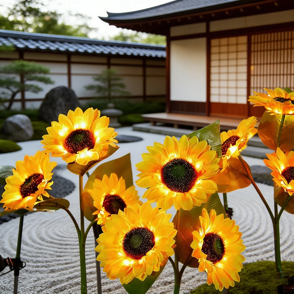 1/3Head Solar Powered Sunflower Light Outdoor LED Ground Insert Lawn Lamp for Garden Lawn Courtyard Decoration Wedding Birthday
1/3Head Solar Powered Sunflower Light Outdoor LED Ground Insert Lawn Lamp for Garden Lawn Courtyard Decoration Wedding Birthday