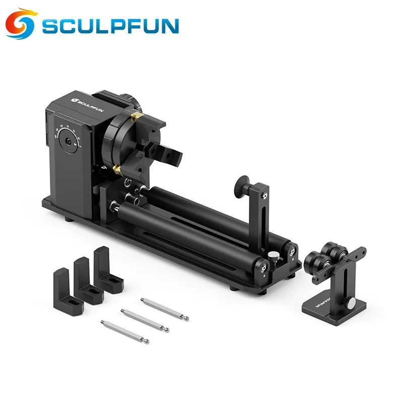 SCULPFUN RA Pro Max 4 in 1 Rotary Chuck for Laser Engraver Y-axis Rotary Roller Engraving Module for Irregular Round Objects
SCULPFUN RA Pro Max 4 in 1 Rotary Chuck for Laser Engraver Y-axis Rotary Roller Engraving Module for Irregular Round Objects