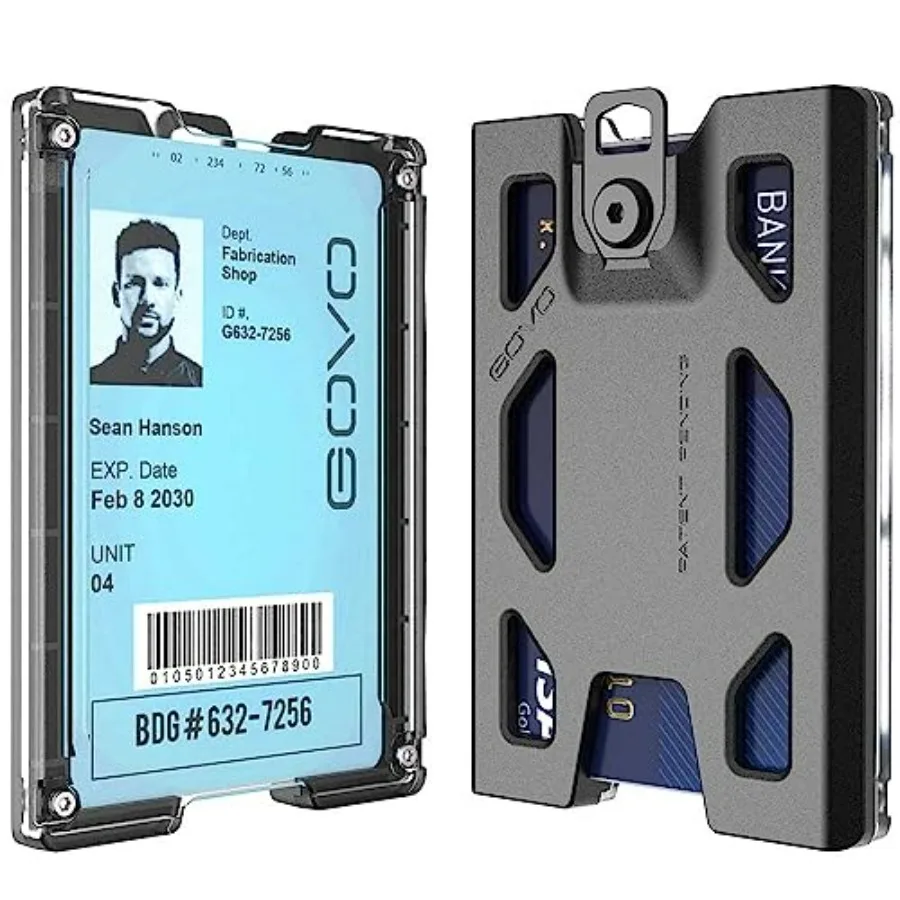 T4 Badge Holder No-Clip Version - Durable Polycarbonate ID Card Holder Holds 1 to 4 Cards
T4 Badge Holder No-Clip Version - Durable Polycarbonate ID Card Holder Holds 1 to 4 Cards