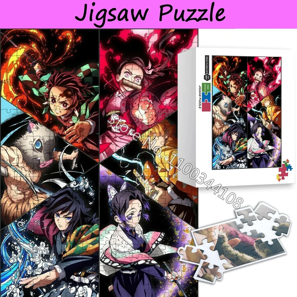 Demon Slayer Jigsaw Puzzle for Children's Handmade Toys Kimetsu No Yaiba Anime Character Jigsaw Puzzle Adult Decompression Game
Demon Slayer Jigsaw Puzzle for Children's Handmade Toys Kimetsu No Yaiba Anime Character Jigsaw Puzzle Adult Decompression Game