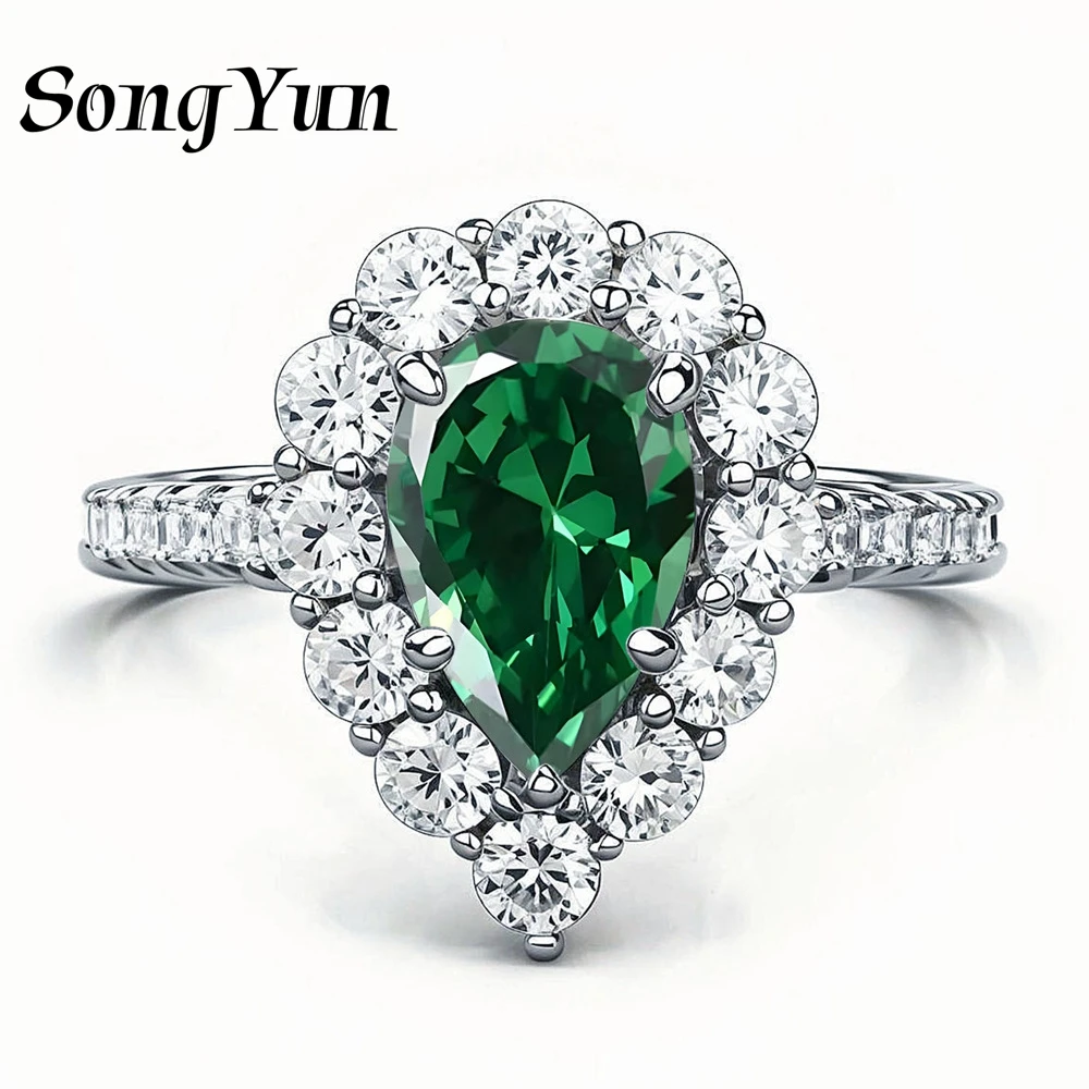 SongYun Jewelry 925 Sterling Silver Ring HCD Diamond Designer High Carbon Diamond Engagement 925 Sterling Silver Ring Accessorie
SongYun Jewelry 925 Sterling Silver Ring HCD Diamond Designer High Carbon Diamond Engagement 925 Sterling Silver Ring Accessorie