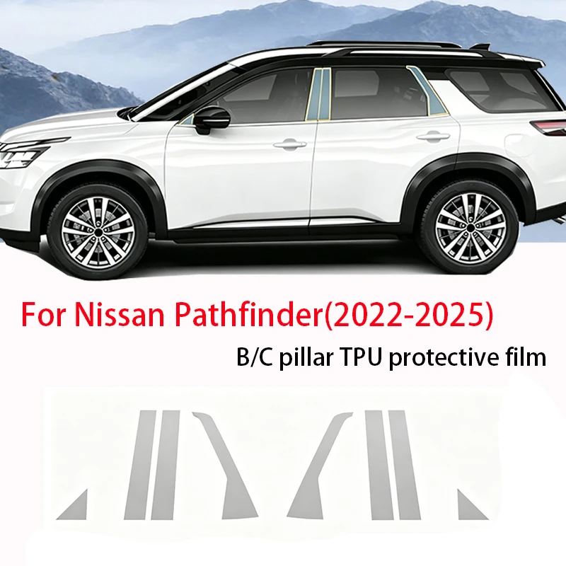 Fit For Nissan Pathfinder 2022-2025 BC Pillar TPU Film Transparent Matte Black Anti Scratch Anti Fingerprint Soft Vinyl Door Pil
Fit For Nissan Pathfinder 2022-2025 BC Pillar TPU Film Transparent Matte Black Anti Scratch Anti Fingerprint Soft Vinyl Door Pil