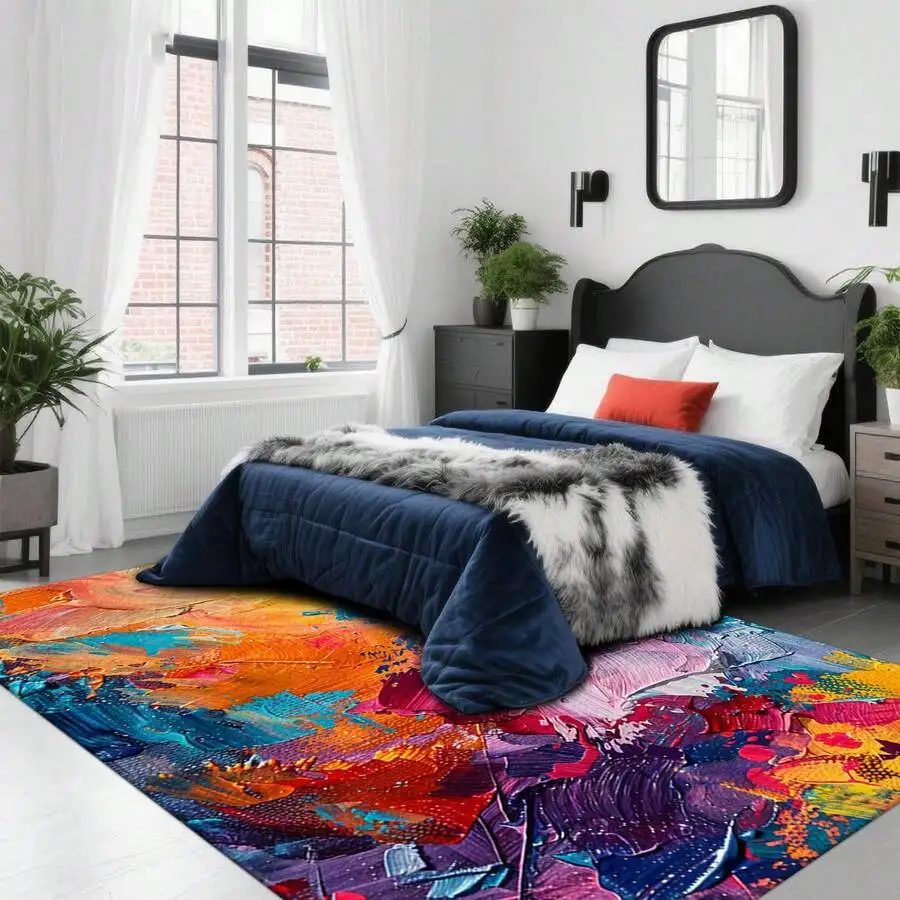 Abstract Art Print Large Carpet Cashmere-Like Soft Comfortable Machine Washable For Bedroom Living Room
Abstract Art Print Large Carpet Cashmere-Like Soft Comfortable Machine Washable For Bedroom Living Room