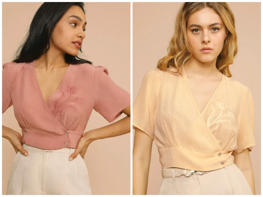 Sweet aron Color Embroidered Vintage V-ne Wrap Sle Top Women's New Spring Summer Faion French Sle ort Sve irt
Sweet aron Color Embroidered Vintage V-ne Wrap Sle Top Women's New Spring Summer Faion French Sle ort Sve irt