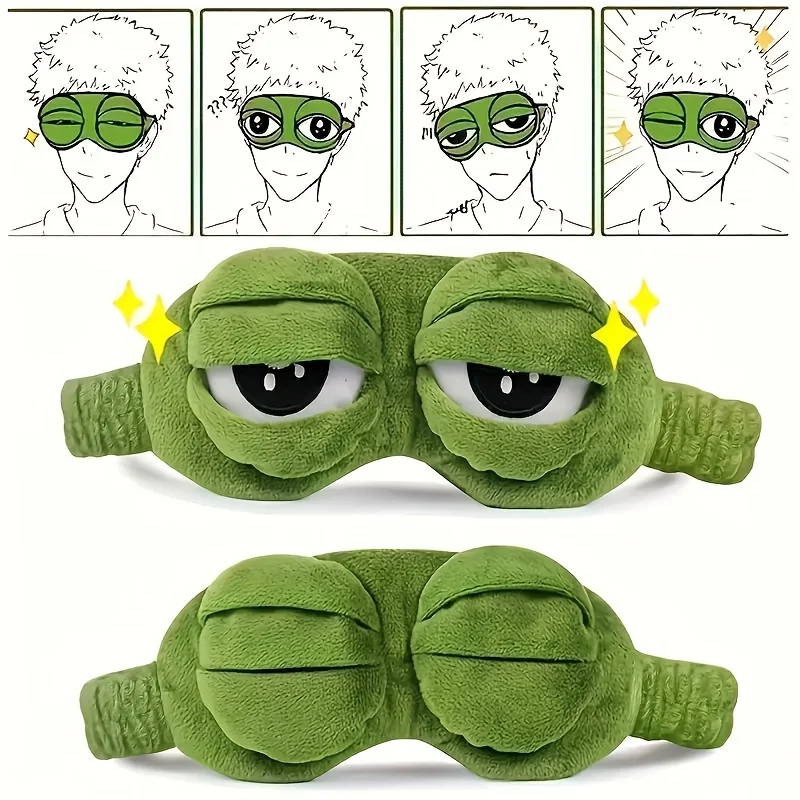 3D Sad Frog Sleep Mask Natural Sleeping Eyeshade Cover Shade Eye Patch Women Men Soft Portable Blindfold Travel Eyepatch
3D Sad Frog Sleep Mask Natural Sleeping Eyeshade Cover Shade Eye Patch Women Men Soft Portable Blindfold Travel Eyepatch