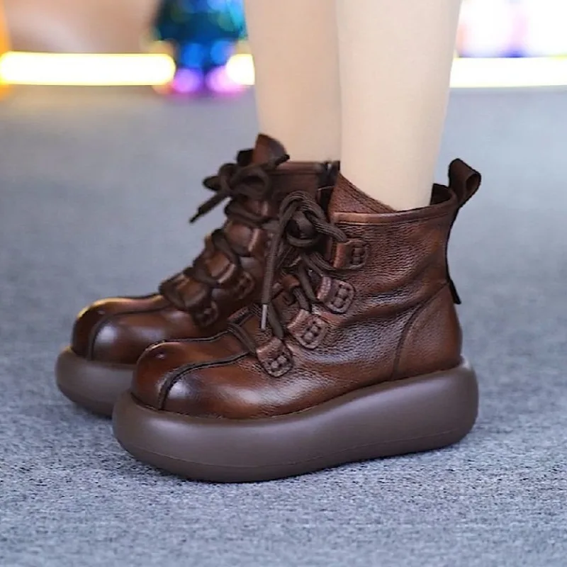 Platform Flats Women Ankle Boots High Heels Leather Shoes Casual Sneakers Winter 2025 Trend Sport Shoes Goth Lace Up Botas Mujer
Platform Flats Women Ankle Boots High Heels Leather Shoes Casual Sneakers Winter 2025 Trend Sport Shoes Goth Lace Up Botas Mujer