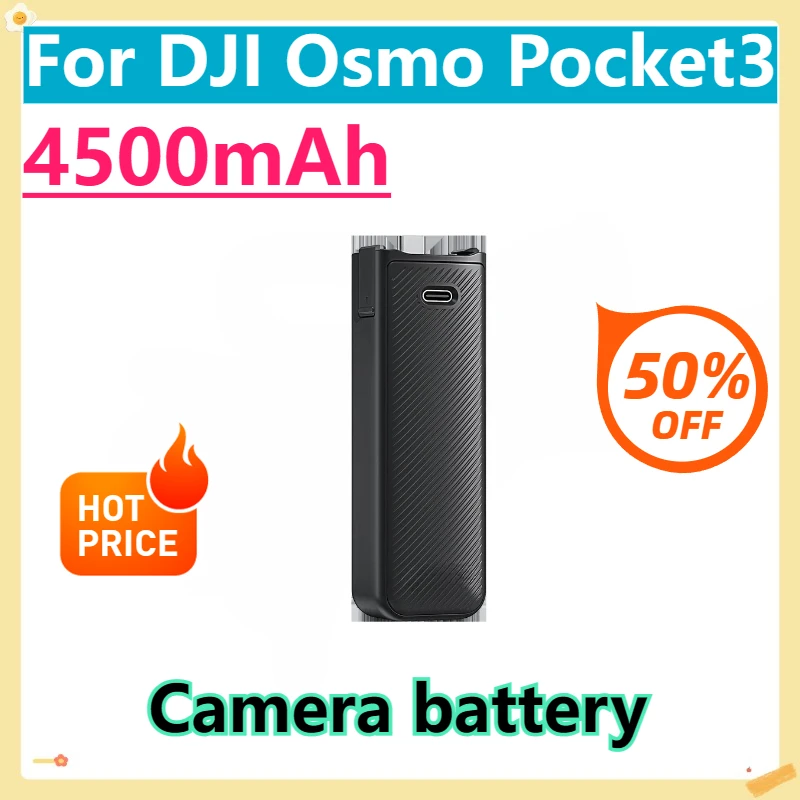 For DJI Osmo Pocket3 4500mAh Handheld 2Pcs Battery Handle Power Bank Charging Hand Grip Accessories
For DJI Osmo Pocket3 4500mAh Handheld 2Pcs Battery Handle Power Bank Charging Hand Grip Accessories