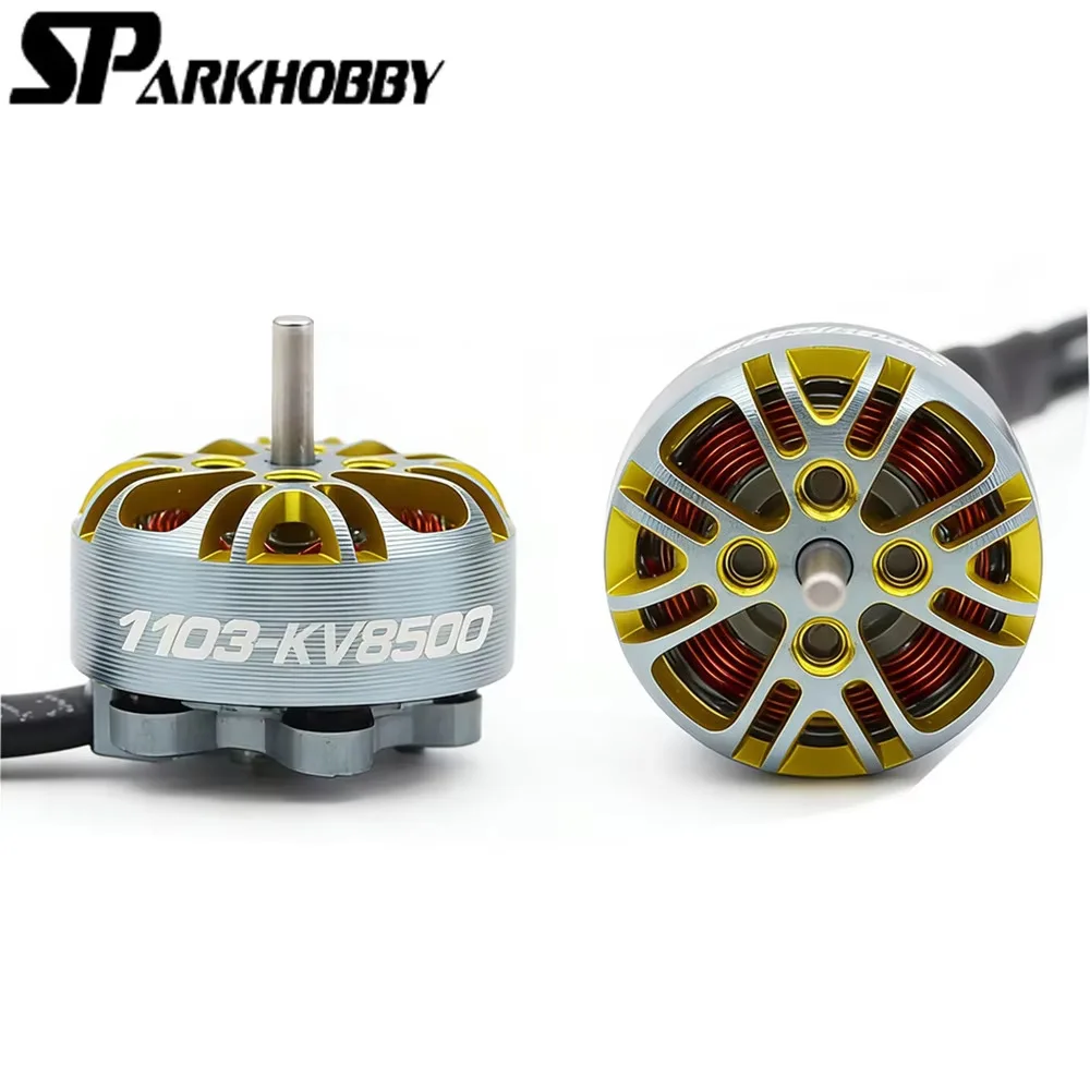 1/4pcs SPARKHOBBY XSPEED 1103 8500KV 2-3S Brushless Motor 9N12P for Tinywhoop Drone 65mm Prop
1/4pcs SPARKHOBBY XSPEED 1103 8500KV 2-3S Brushless Motor 9N12P for Tinywhoop Drone 65mm Prop