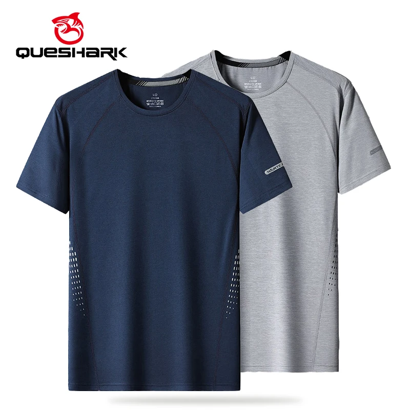 (M-6XL)Queshark Men's Ice Silk Sport T-Shirt Quick Dry Breathable O-Neck Short Sleeve Loose Fit Fitness Tops
(M-6XL)Queshark Men's Ice Silk Sport T-Shirt Quick Dry Breathable O-Neck Short Sleeve Loose Fit Fitness Tops