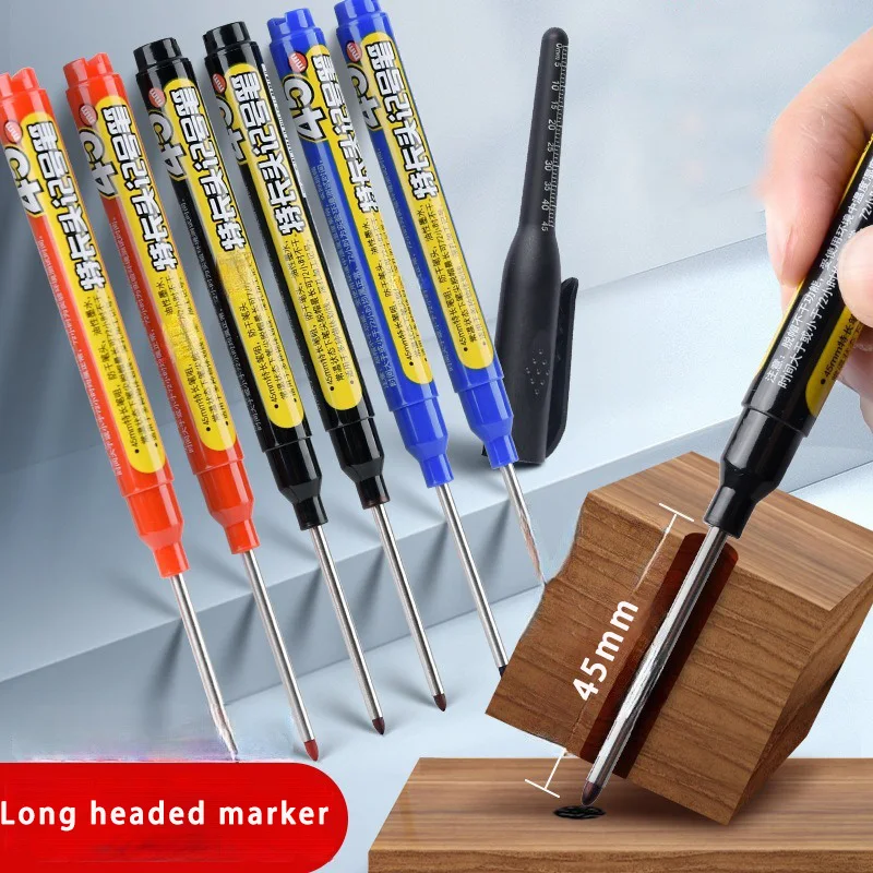 3Pcs/Set 45mm Deep Hole Long Head Paint Markers For Metal Perforating Waterproof Bathroom Woodworking Permanent Marker
3Pcs/Set 45mm Deep Hole Long Head Paint Markers For Metal Perforating Waterproof Bathroom Woodworking Permanent Marker