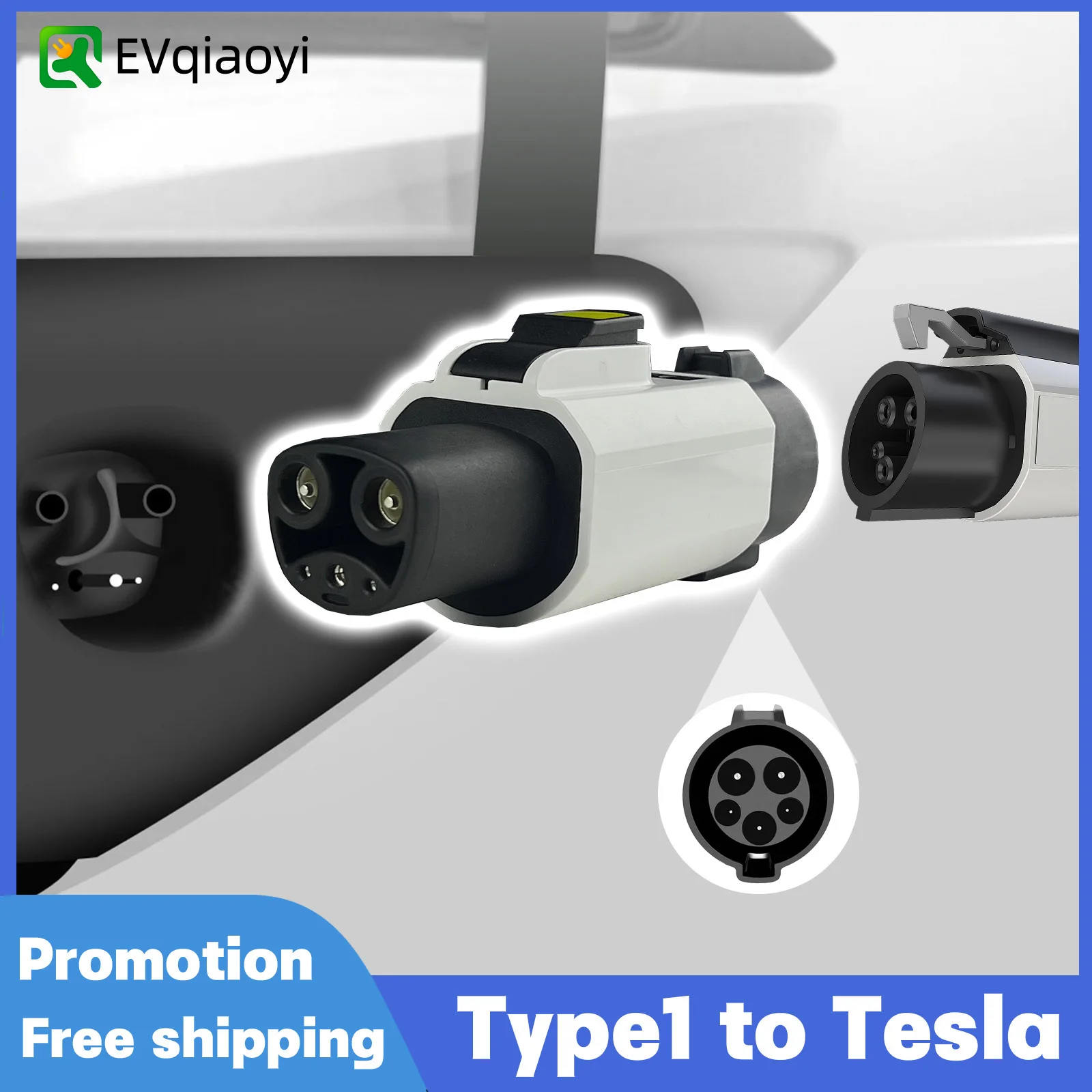 EVqiaoyi J1772 to Tesla Adapter 50A 120V/240V Type1 to Tesla Charger Converter for ModelY/S/X/3 SAE Standard EV Charging Adapter
EVqiaoyi J1772 to Tesla Adapter 50A 120V/240V Type1 to Tesla Charger Converter for ModelY/S/X/3 SAE Standard EV Charging Adapter