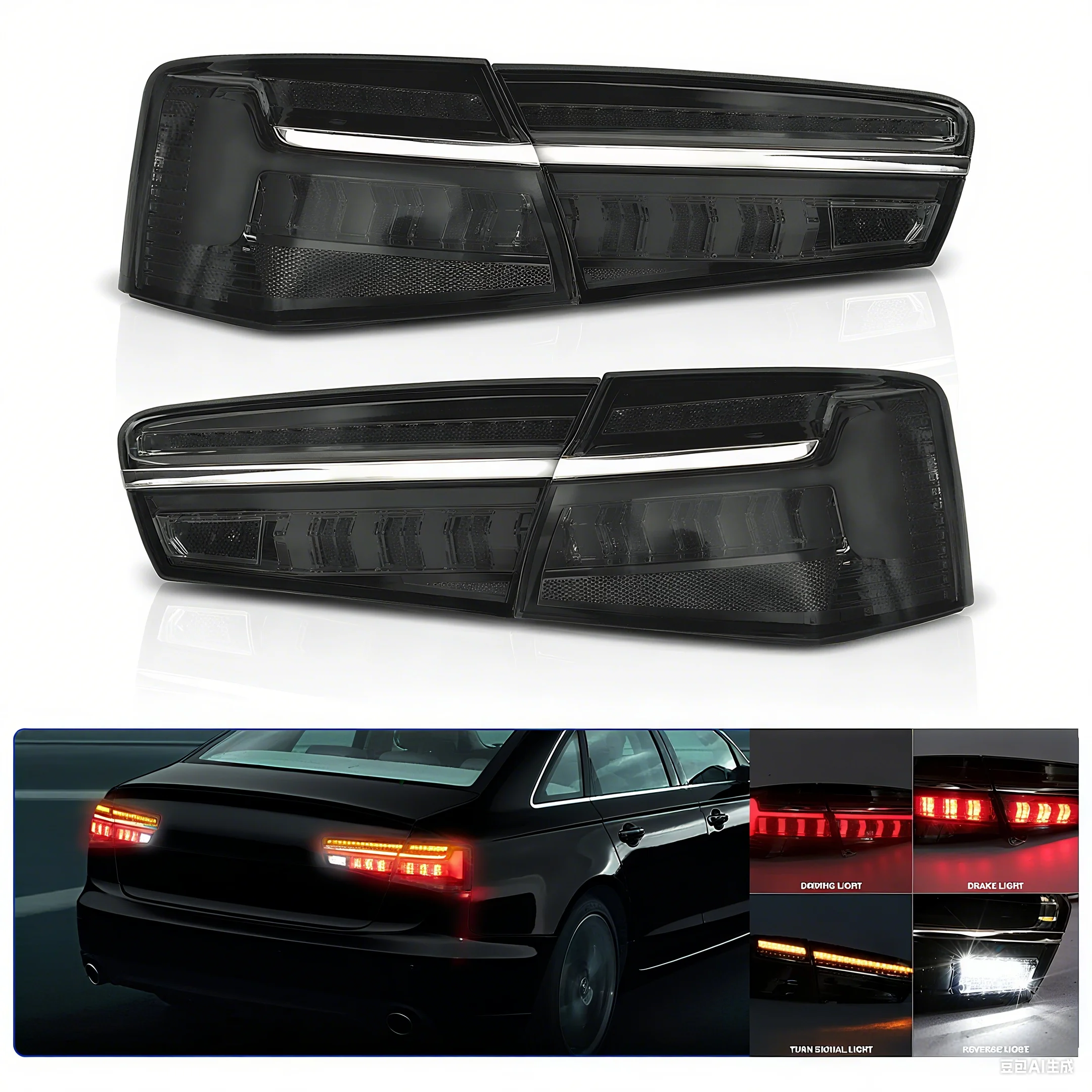 1SET LED Tail Lamp For Audi A6 2012 2013 2014-2016 A6L C7 LED Taillight Reverse Brake Light Turn Signal Warning Lamp Assembly
1SET LED Tail Lamp For Audi A6 2012 2013 2014-2016 A6L C7 LED Taillight Reverse Brake Light Turn Signal Warning Lamp Assembly
