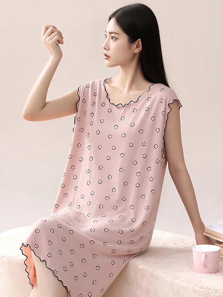 Modal Print Home Skirt Loose plus Size Base Skirt Mid-Length Sleep Dress Can Be Worn outside Casual Draping Skirt
Modal Print Home Skirt Loose plus Size Base Skirt Mid-Length Sleep Dress Can Be Worn outside Casual Draping Skirt