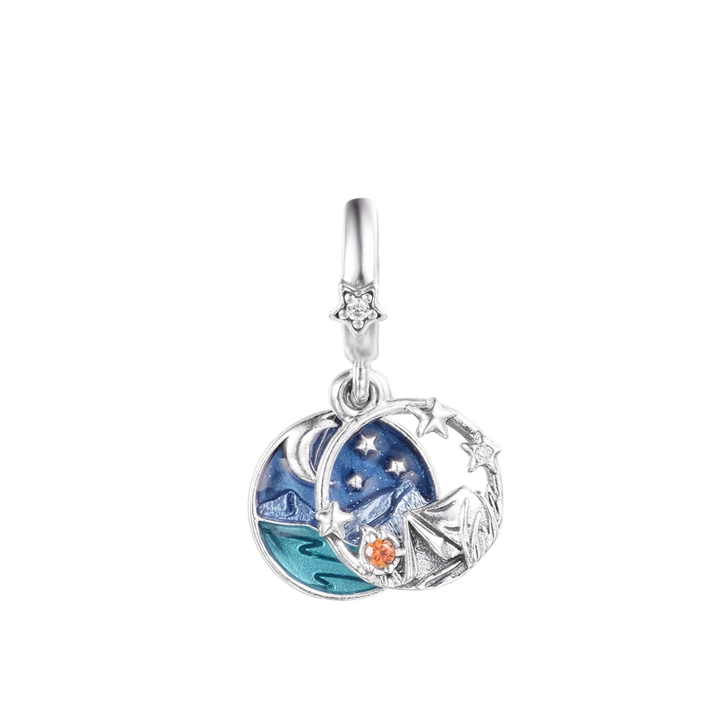 Fit 925 Bracelet Camping Night Sky Charms Sterling Silver Beads For Jewelry Making DIY Women Pulseras
Fit 925 Bracelet Camping Night Sky Charms Sterling Silver Beads For Jewelry Making DIY Women Pulseras