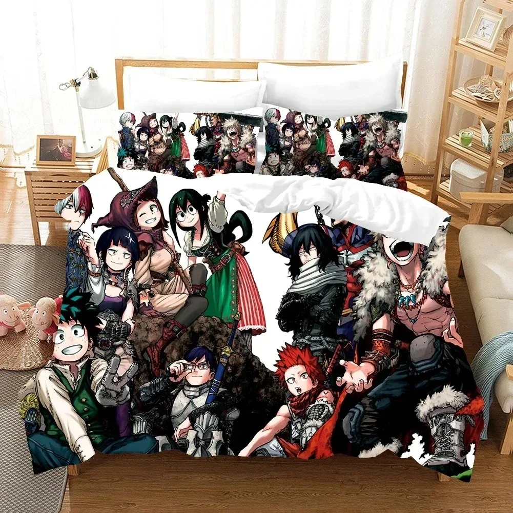 New Anime My Hero Academy Bedding Set Anime Characters Duvet Cover Set 3D Quilt Bed Set Queen King Size Kids Boys Home Textile
New Anime My Hero Academy Bedding Set Anime Characters Duvet Cover Set 3D Quilt Bed Set Queen King Size Kids Boys Home Textile