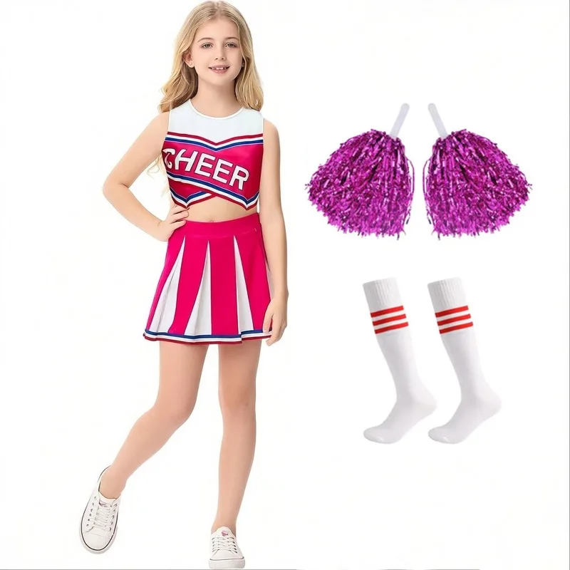 Cheerleading Uniforms Cheer Up Dress Shorts Sleeve Top Skirt JK School Stage Performance Competition Clothes for Women
Cheerleading Uniforms Cheer Up Dress Shorts Sleeve Top Skirt JK School Stage Performance Competition Clothes for Women