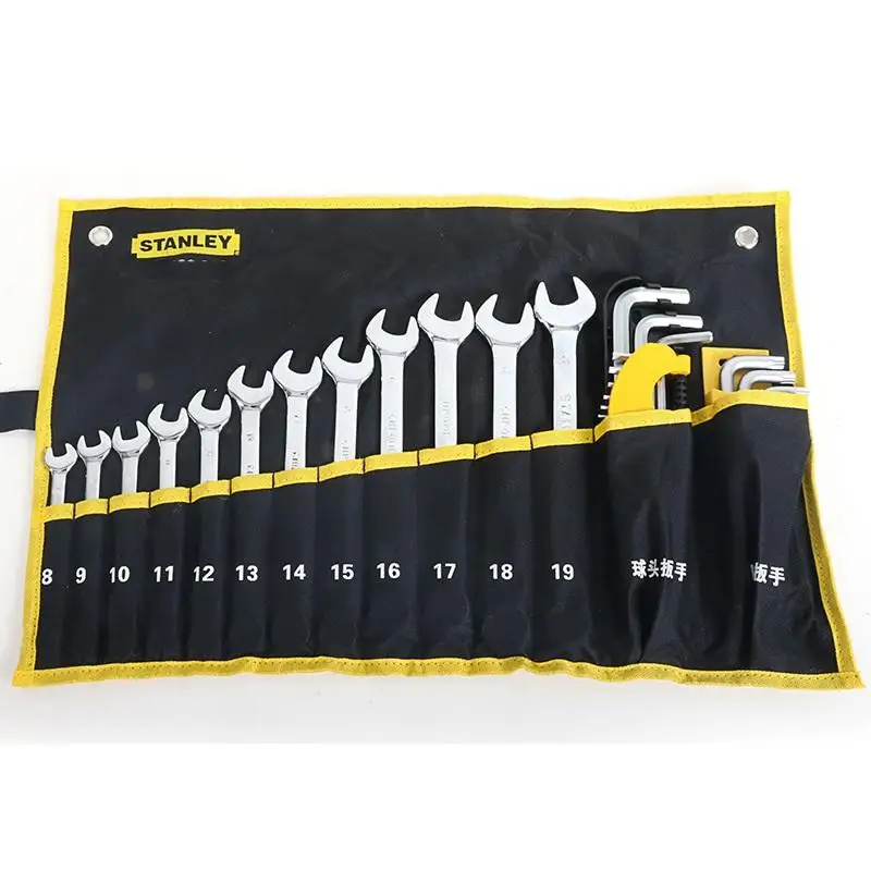 Stanley 30 Piece Set of Metric Dual-use Wrenches and Allen Wrenches Tool KIT
Stanley 30 Piece Set of Metric Dual-use Wrenches and Allen Wrenches Tool KIT