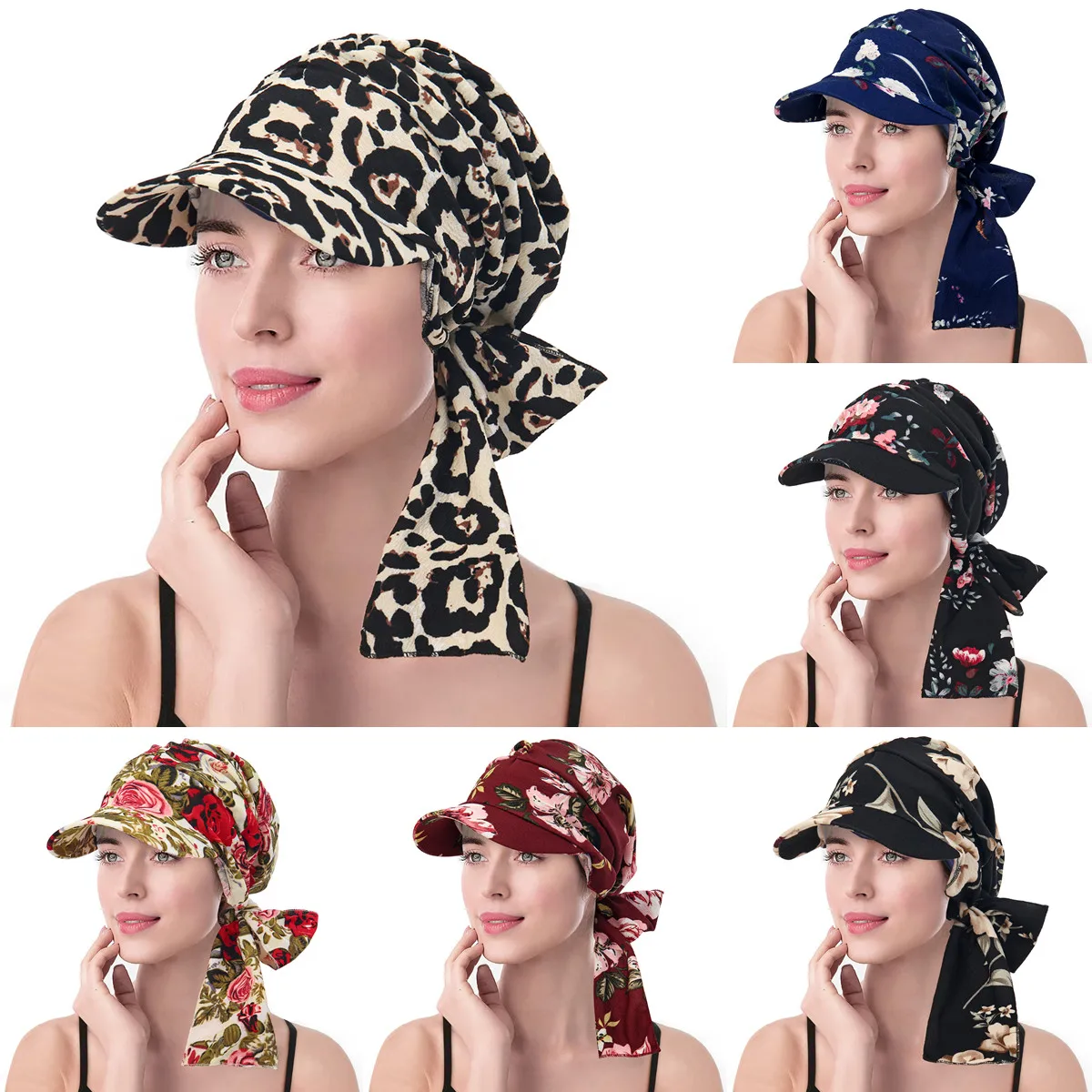 Women Muslim Hijab Caps With Brim Print Turban Bonnet Ladies Headscarf Hat Wrap Hair Can Be Hidden Behind The Hat
Women Muslim Hijab Caps With Brim Print Turban Bonnet Ladies Headscarf Hat Wrap Hair Can Be Hidden Behind The Hat