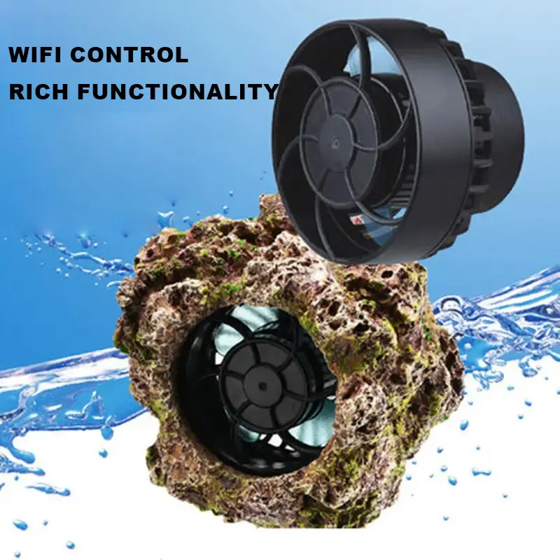 Wifi Control Quiet Water Pump for Fish Tank - Strong Power Wave Pump with Frequency Variation Aquarium Cleaning Accessory
Wifi Control Quiet Water Pump for Fish Tank - Strong Power Wave Pump with Frequency Variation Aquarium Cleaning Accessory