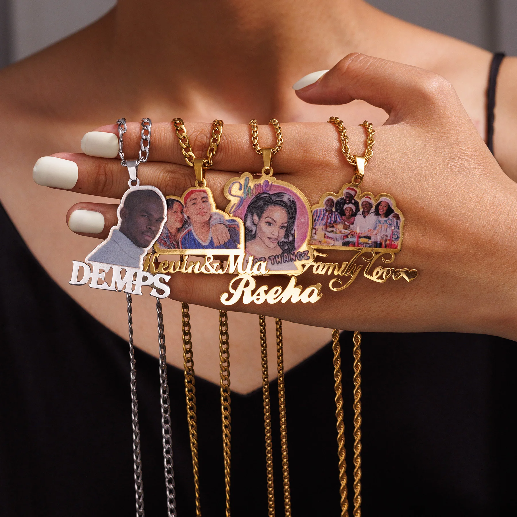 Custom Colorful Photo Name Necklace in Stainless Steel Personalized DIY Image Letters Pendant Necklaces Unisex Jewellery Gift
Custom Colorful Photo Name Necklace in Stainless Steel Personalized DIY Image Letters Pendant Necklaces Unisex Jewellery Gift