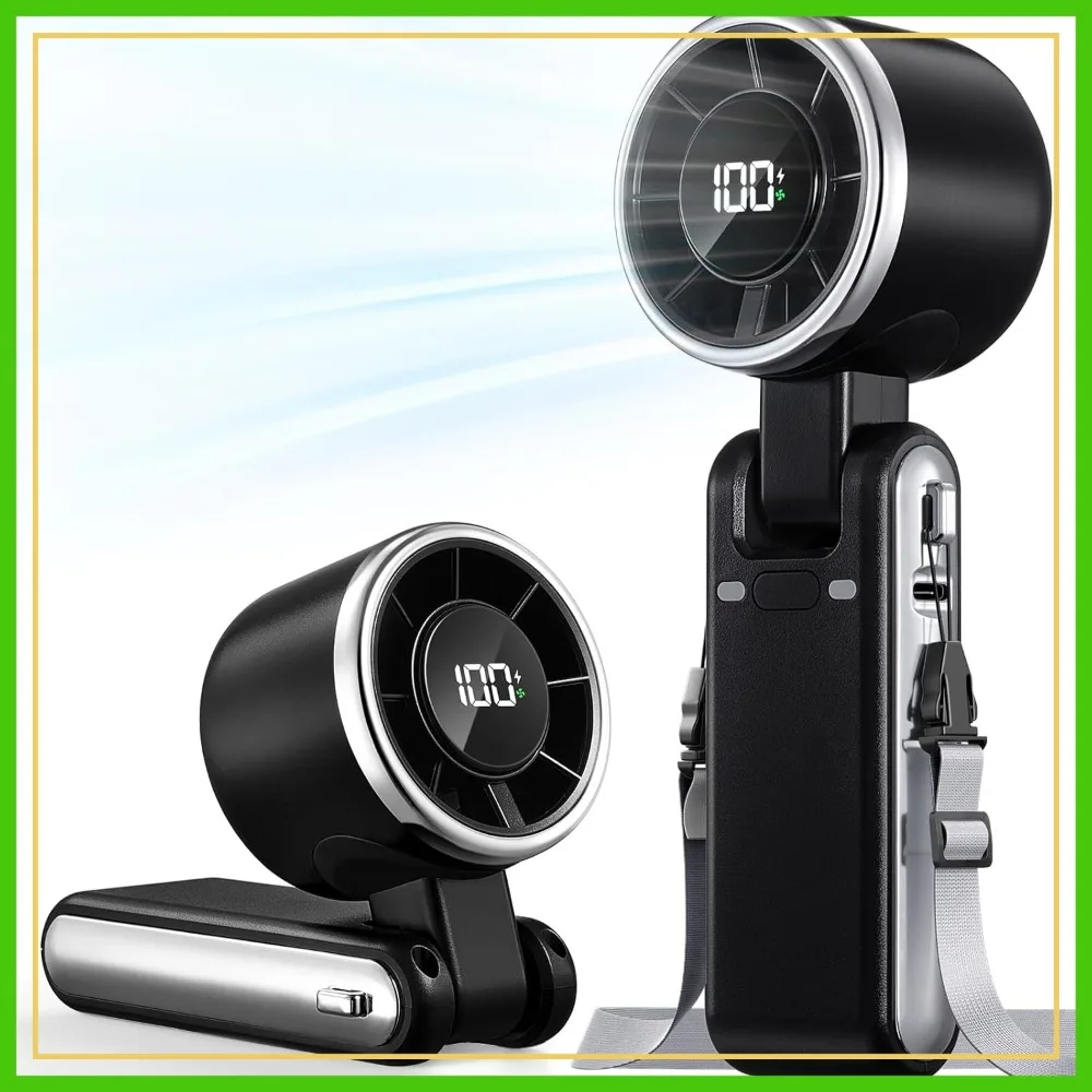 4000mAh Portable Handheld Turbo Fan, 5-Speed High Power, Mini Personal Fan for Travel, Beach, Vacation Gifts for Men Women (Black)
4000mAh Portable Handheld Turbo Fan, 5-Speed High Power, Mini Personal Fan for Travel, Beach, Vacation Gifts for Men Women (Black)
