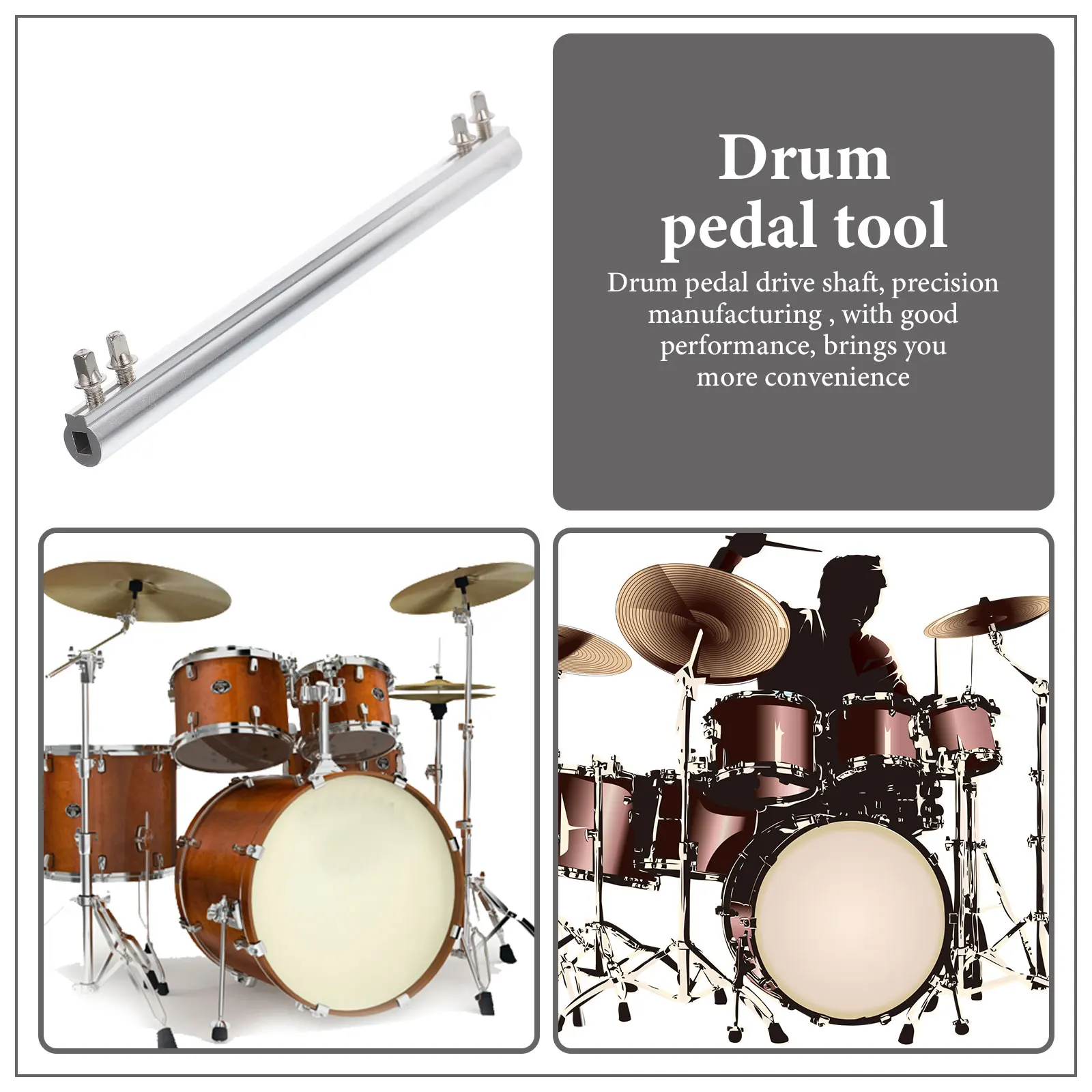 Metal Double Kick Drum Pedal Drive Shaft Replacement Linkage Connector For Bass Drum Kit Supplies Durable Steel Shaft Precision
Metal Double Kick Drum Pedal Drive Shaft Replacement Linkage Connector For Bass Drum Kit Supplies Durable Steel Shaft Precision